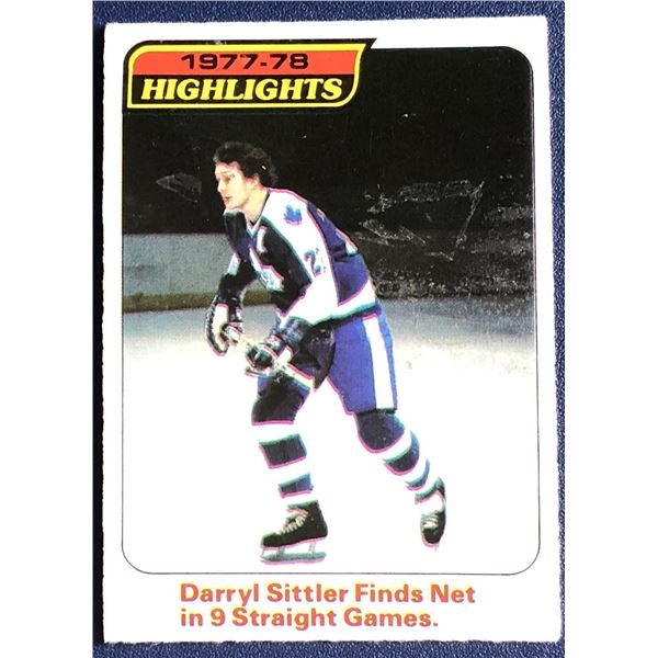 1978-79 O-PEE-CHEE DARRYL SITTLER (HOF) HL