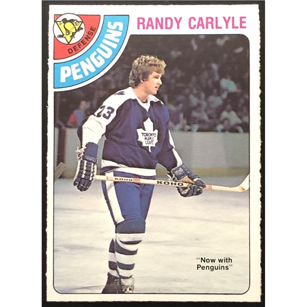 1978-79 O-PEE-CHEE RANDY CARLYLE ROOKIE CARD