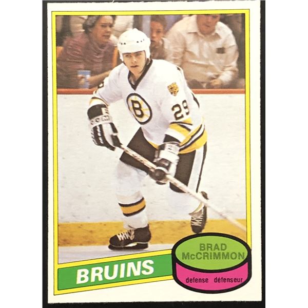 1980-81 O-PEE-CHEE BRAD McCRIMMON ROOKIE CARD