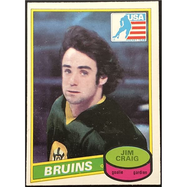 1980-81 O-PEE-CHEE JIM CRAIG ROOKIE CARD