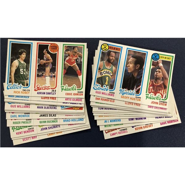 1980-81 TOPPS NBA COLLECTION - 25 CARDS