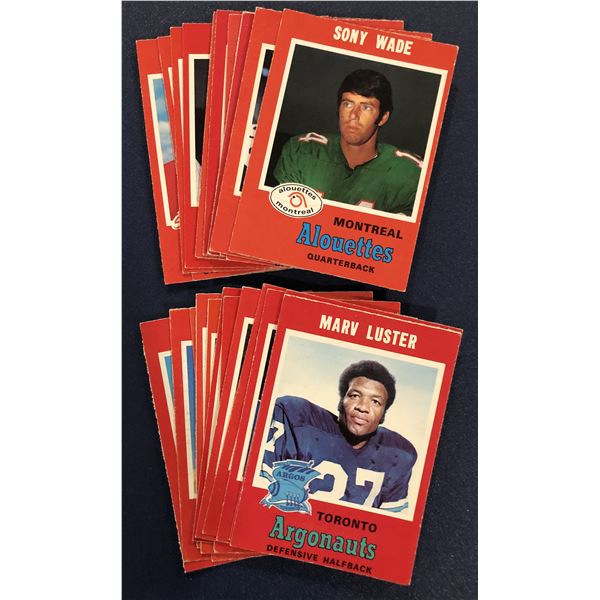 1971 O-PEE-CHEE CFL COLLECTION - 25 CARDS