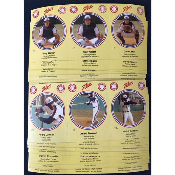 1982 MONTREAL EXPOS ZELLERS SET