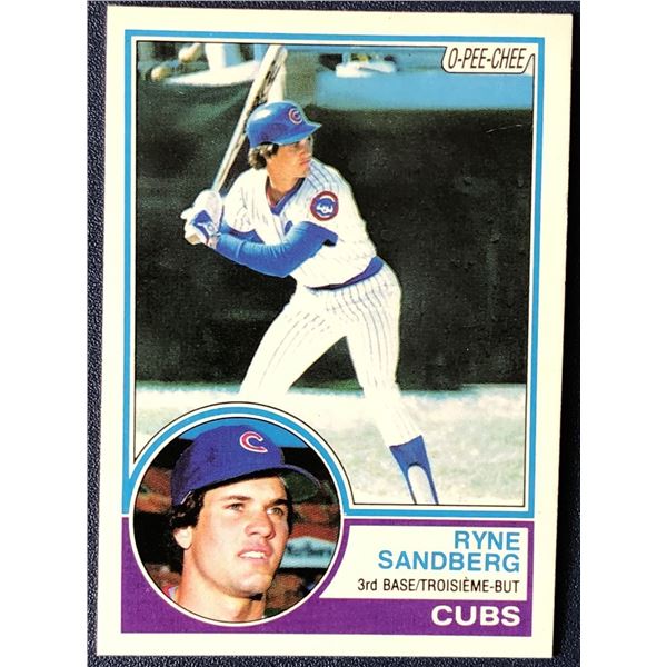 1983 O-PEE-CHEE RYNE SANDBERG (HOF) ROOKIE CARD