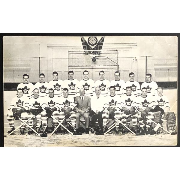 1946-47 QUAKER OATS TORONTO MAPLE LEAFS HOCKEY SLOGAN POST CARD