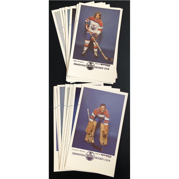 1974-75 WHA EDMONTON OILERS POSTCARDS TEAM SET