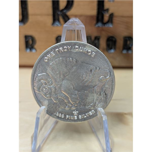 Lot 5-1) 1 oz Buffalo silver