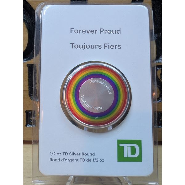 Lot 11-1) 1/2 oz silver Pride TD mint