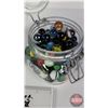 Image 9 : Marble Collection (4 Jars) Including some Uranium Glass Marbles! (SEE PICS!)  (Important: All Items 