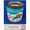 Image 1 : Kentucky Club Tobacco Tin (4-7/8"H x 5"Dia) (SEE PICS!)  (Important: All Items in this Auction Sale 