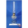 Image 3 : Coal Oil Lamp : Clear : Aladdin : Model B Burner (Measures Total with Chimney : 23-3/8"H) (SEE PICS!