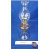 Image 2 : Coal Oil Lamp : Clear : P&A Burner (Measures Total with Chimney : 18-3/4"H) (SEE PICS!)  (Important: