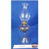Image 5 : Coal Oil Lamp : Clear : P&A Burner (Measures Total with Chimney : 18-3/4"H) (SEE PICS!)  (Important: