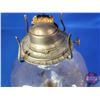 Image 7 : Coal Oil Lamp : Clear : P&A Burner (Measures Total with Chimney : 18-1/4"H) (SEE PICS!)  (Important: