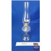 Image 2 : Coal Oil Lamp : Clear : White Flame Burner (Measures Total with Chimney : 18"H) (SEE PICS!)  (Import