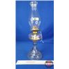 Image 1 : Coal Oil Lamp : Clear  (Measures Total with Chimney : 18"H) (SEE PICS!)  (Important: All Items in th
