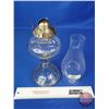 Image 6 : Coal Oil Lamp : Clear : White Flame Burner (Measures Total with Chimney : 17-1/2"H) (SEE PICS!)  (Im