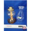 Image 6 : Coal Oil Lamp : Clear : P&A Burner  (Measures Total with Chimney : 16"H) (SEE PICS!)  (Important: Al