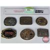 Image 1 : Belt Buckles (6) : Oil Industry/Alberta Theme (SEE PICS!)  (Important: All Items in this Auction Sal
