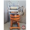 Image 10 : Antique Wooden Washing Machine : Refurbished Beatty Bros. Wringer :  Electric :  Castor Platform (Me