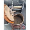Image 6 : Antique Wooden Washing Machine : Refurbished Beatty Bros. Wringer :  Electric :  Castor Platform (Me