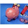 Image 3 : Pink/Red Theme Collector Combo (16): - SADLER Cream & Sugar - Decanter Set - Vases (2) - Casino Mone