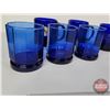 Image 3 : Cobalt Blue Glassware Grouping (8) : Variety Cups & Drinking Glasses (SEE PICS!)  (Important: All It