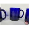 Image 5 : Cobalt Blue Glassware Grouping (8) : Variety Cups & Drinking Glasses (SEE PICS!)  (Important: All It