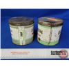 Image 3 : OLD CHUM Tobacco Tins (2) (Both 4-1/4"H x 4-1/4"Dia) (SEE PICS!)  (Important: All Items in this Auct