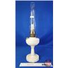 Image 1 : Coal Oil Lamp : Aladdin : Lincoln Drape : Model B (Measures Total with Chimney : 25"H) (Note: Chip) 