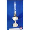 Image 5 : Coal Oil Lamp : Aladdin : Lincoln Drape : Model B (Measures Total with Chimney : 25"H) (Note: Chip) 