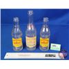 Image 1 : CAPITAL Beverages Bottles (3) (Yellow/Red ACL) (Tallest : 9-1/4"H) (SEE PICS!)  (Important: All Item