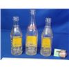 Image 4 : CAPITAL Beverages Bottles (3) (Yellow/Red ACL) (Tallest : 9-1/4"H) (SEE PICS!)  (Important: All Item