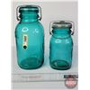 Image 3 : Ball Jars (2) (Emerald) (Tallest Measures: 10"H) (SEE PICS!)  (Important: All Items in this Auction 