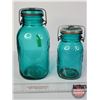 Image 5 : Ball Jars (2) (Emerald) (Tallest Measures: 10"H) (SEE PICS!)  (Important: All Items in this Auction 