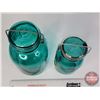 Image 6 : Ball Jars (2) (Emerald) (Tallest Measures: 10"H) (SEE PICS!)  (Important: All Items in this Auction 