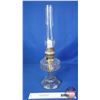 Image 4 : Coal Oil Lamp : Aladdin : Clear : Model B Burner (Measures Total with Chimney : 23-1/4"H) (SEE PICS!