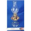 Image 3 : Coal Oil Lamp : Clear : Candle : Potpourri in Font  (Measures Total with Chimney : 17"H) (No Burner 