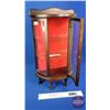 Image 6 : Counter Top : Triple Curve Curio Cabinet : Footed : 2 Glass Shelves (Possibly Salesman Sample) (23"H