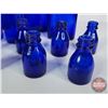 Image 2 : Cobalt Blue Bottles (20) Variety Types / Styles (Tallest 7-1/2"H) (SEE PICS!)  (Important: All Items