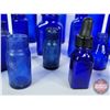 Image 3 : Cobalt Blue Bottles (20) Variety Types / Styles (Tallest 7-1/2"H) (SEE PICS!)  (Important: All Items