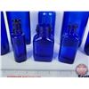 Image 5 : Cobalt Blue Bottles (20) Variety Types / Styles (Tallest 7-1/2"H) (SEE PICS!)  (Important: All Items