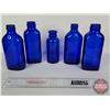Image 7 : Cobalt Blue Bottles (20) Variety Types / Styles (Tallest 7-1/2"H) (SEE PICS!)  (Important: All Items