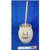 Image 5 : Medalta Butter Churn Crock : 3 Gallon Imperial : with Lid & Paddle (Measures with Paddle 27-1/2"H) (