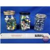 Image 3 : Marble Collection (3 Jars) Variety! (Tallest Jar Measures: 5-1/2"H) (SEE PICS!)  (Important: All Ite