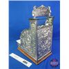 Image 13 : Candy Store Cash Register "NATIONAL" : Nickel Plated : Marble Ledge : Removable Wood Frame Base : Wo