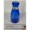 Image 2 : Cobalt Blue Milk Bottle (Embossed) (Décor Bottle) (7-1/8"H) (SEE PICS!)  (Important: All Items in th