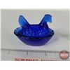 Image 4 : Cobalt Blue Nesting Hen (Miniature) (2"H Approx)  (SEE PICS!)  (Important: All Items in this Auction