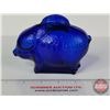 Image 4 : Cobalt Blue Glass Piggy Bank (4"H) (SEE PICS!)  (Important: All Items in this Auction Sale are locat