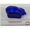 Image 6 : Cobalt Blue Glass Piggy Bank (4"H) (SEE PICS!)  (Important: All Items in this Auction Sale are locat